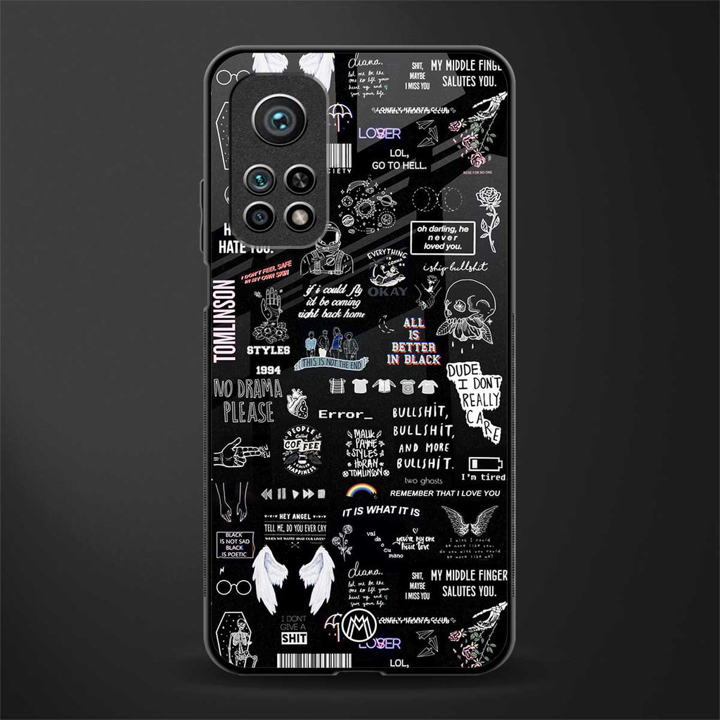 all is better in black glass case for mi 10t pro image