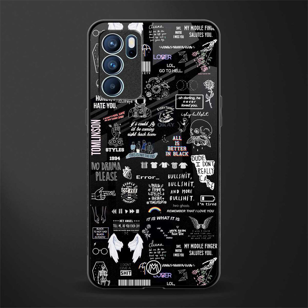 all is better in black glass case for oppo reno6 5g image