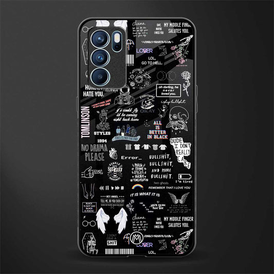 all is better in black glass case for oppo reno6 5g image
