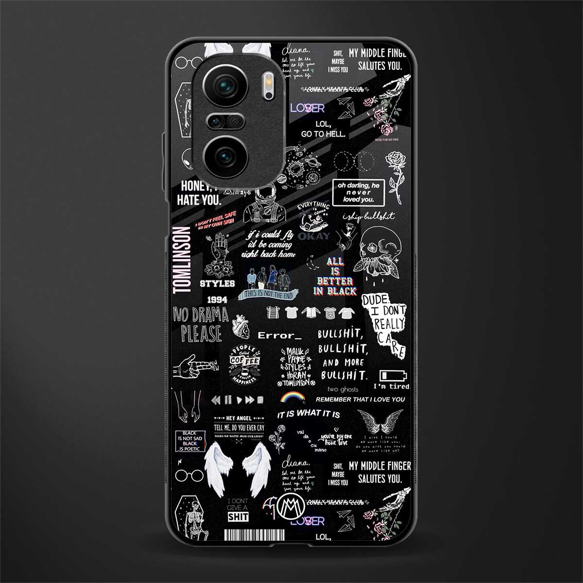 all is better in black glass case for mi 11x 5g image
