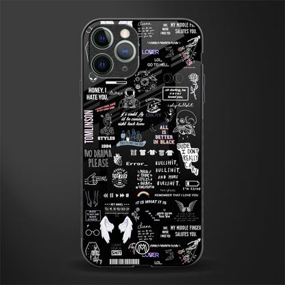 all is better in black glass case for iphone 11 pro image