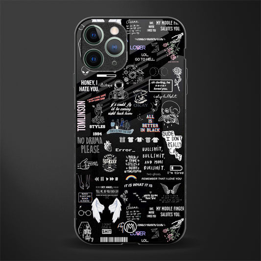 all is better in black glass case for iphone 11 pro image