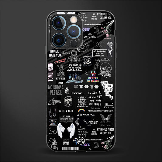 all is better in black glass case for iphone 12 pro image