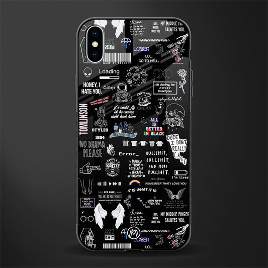 all is better in black glass case for iphone xs max image