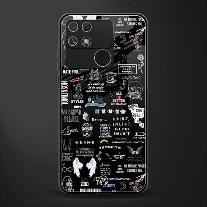 all is better in black back phone cover | glass case for realme narzo 50a