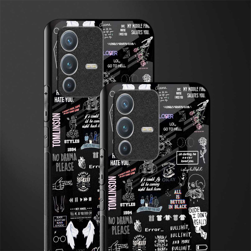 all is better in black glass case for vivo v23 pro 5g image-2