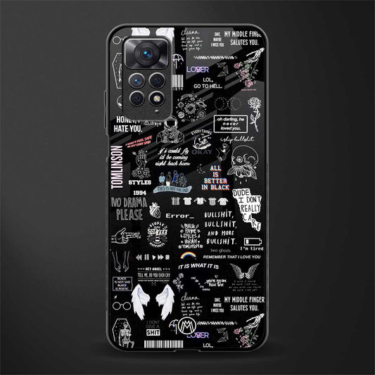 all is better in black back phone cover | glass case for redmi note 11 pro plus 4g/5g