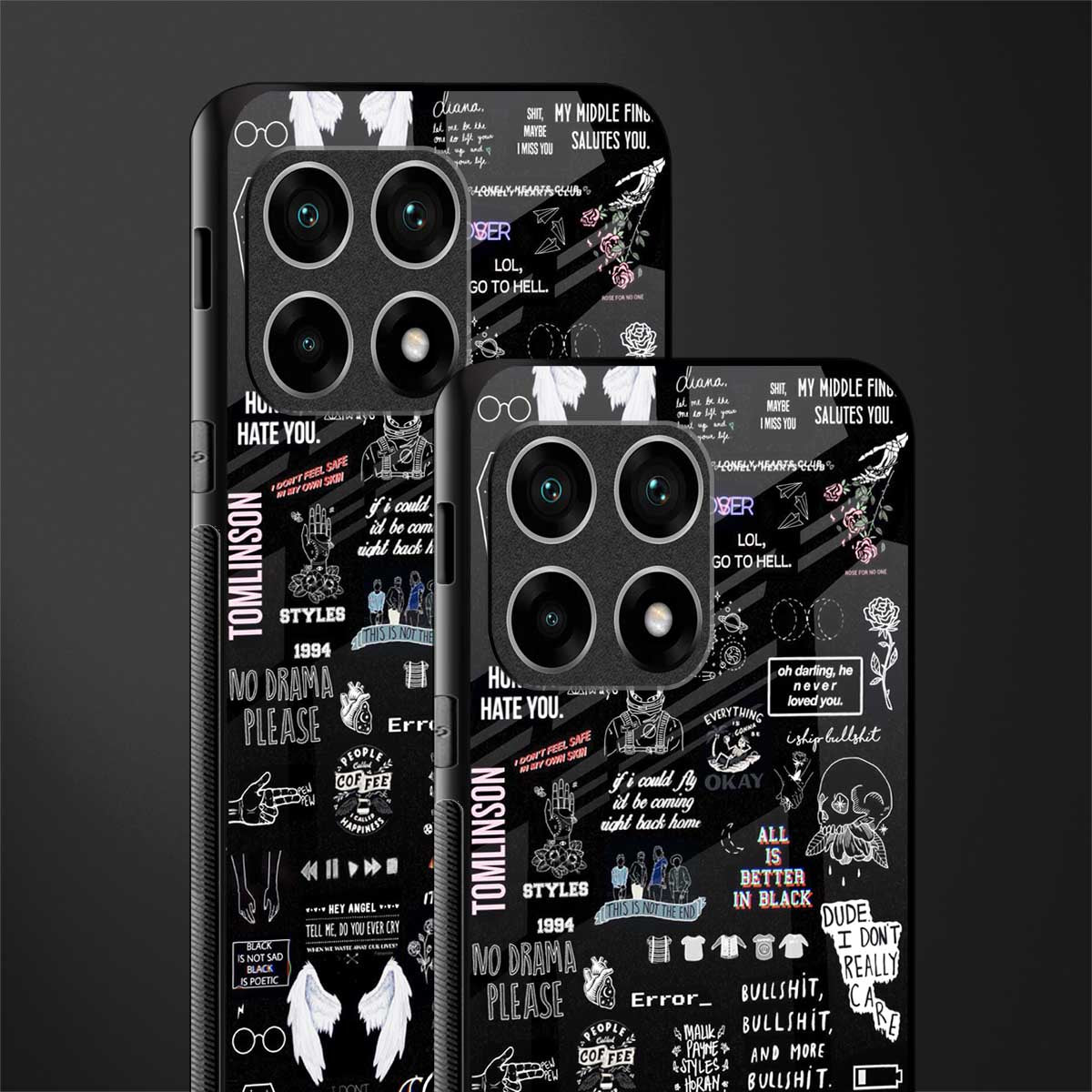 all is better in black glass case for oneplus 10 pro 5g image-2