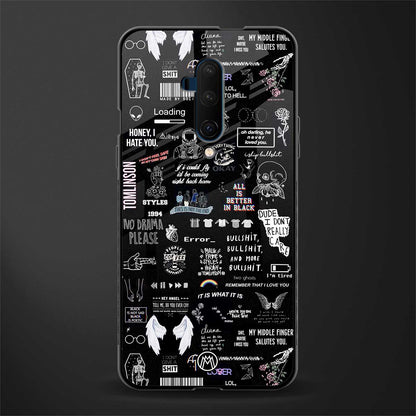 all is better in black glass case for oneplus 7t pro image