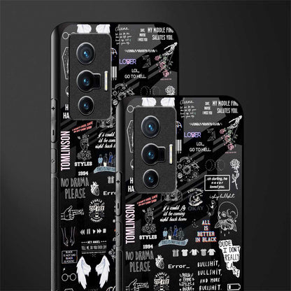 all is better in black glass case for vivo x70 image-2