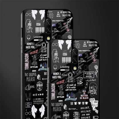 all is better in black glass case for oneplus 7 image-2