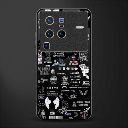all is better in black glass case for vivo x80 pro 5g image