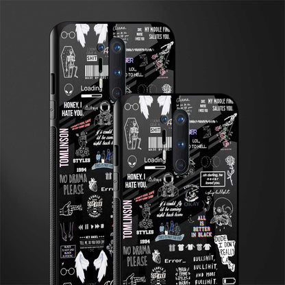 all is better in black glass case for oneplus 8 pro image-2