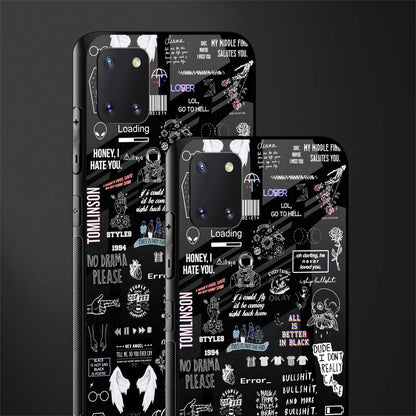all is better in black glass case for samsung a81 image-2
