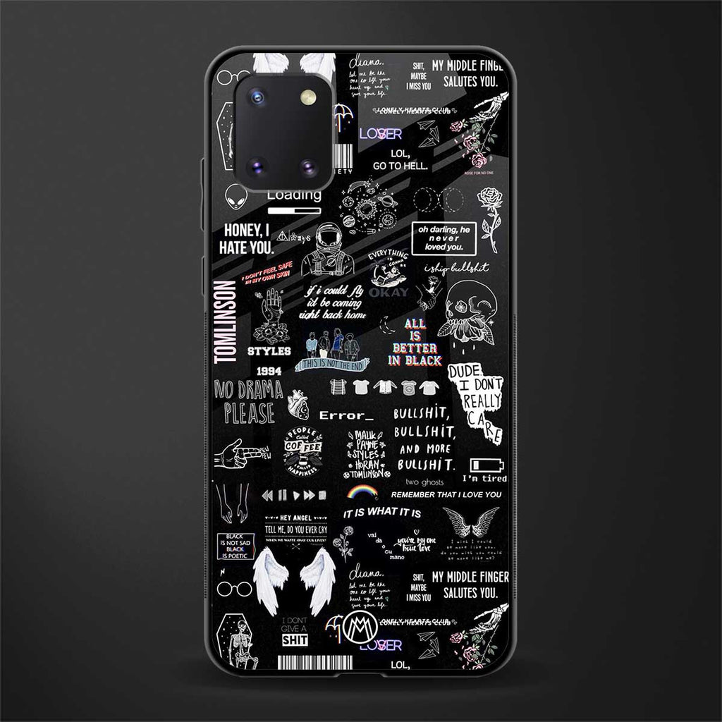 all is better in black glass case for samsung galaxy note 10 lite image