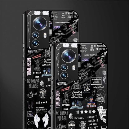 all is better in black back phone cover | glass case for xiaomi 12 pro