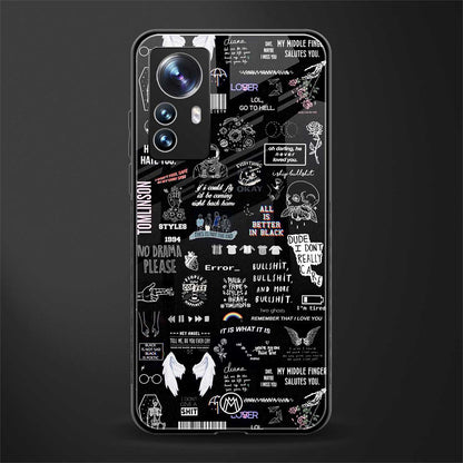 all is better in black back phone cover | glass case for xiaomi 12 pro