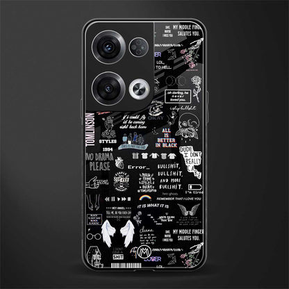 all is better in black back phone cover | glass case for oppo reno 8