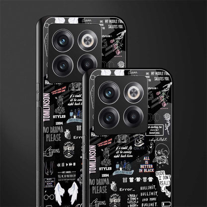 all is better in black back phone cover | glass case for oneplus 10t