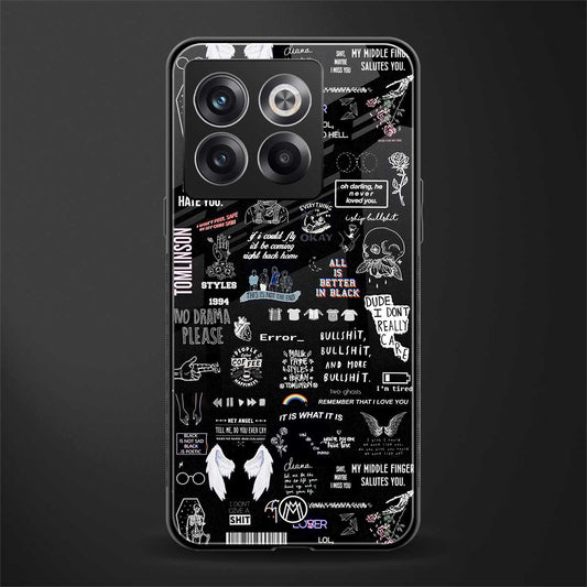 all is better in black back phone cover | glass case for oneplus 10t