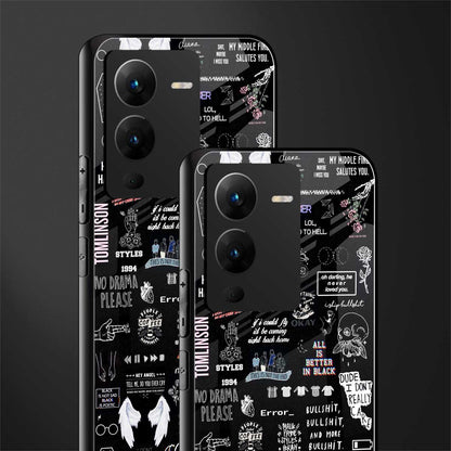 all is better in black back phone cover | glass case for vivo v25 pro 5g