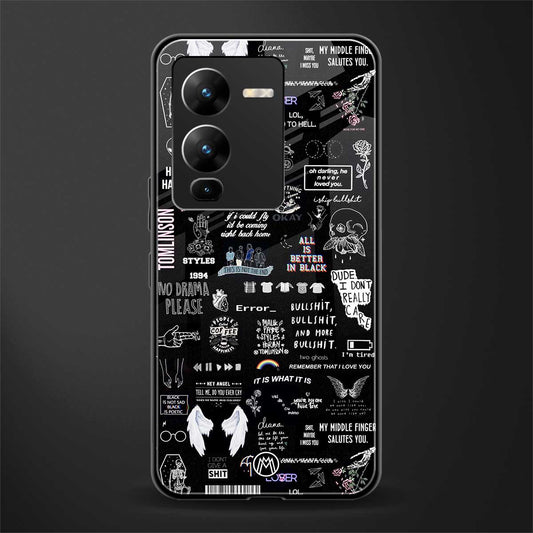 all is better in black back phone cover | glass case for vivo v25 pro 5g