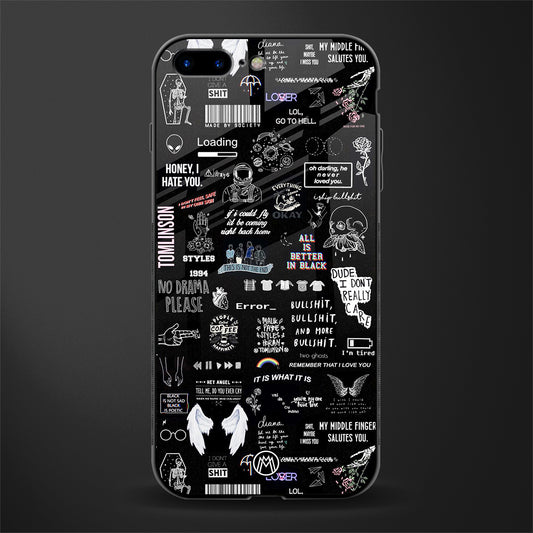 all is better in black glass case for iphone 7 plus image