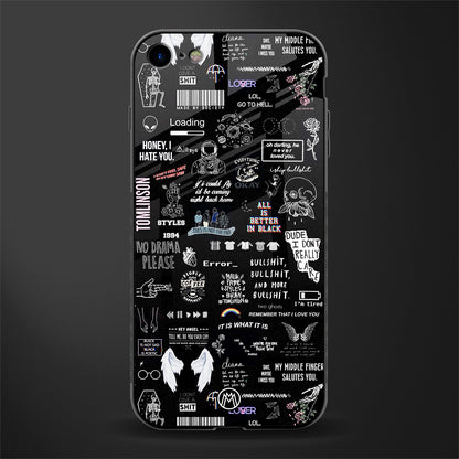 all is better in black glass case for iphone 8 image