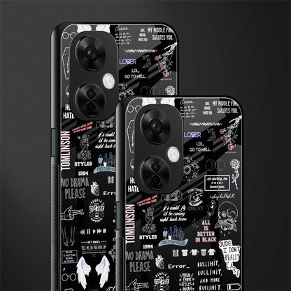 all is better in black back phone cover | glass case for oneplus nord ce 3 lite