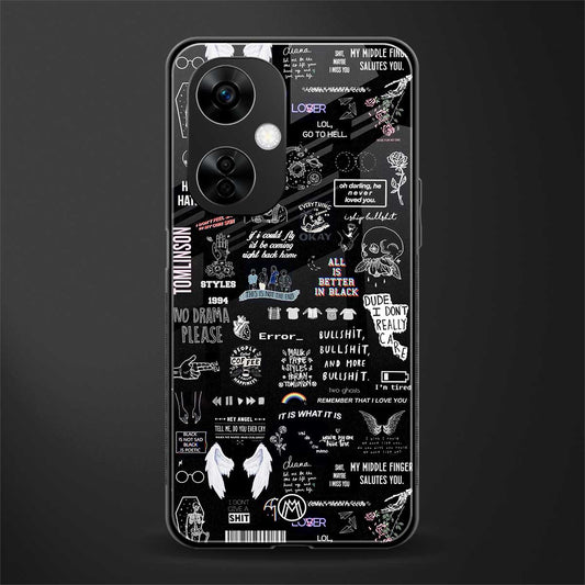 all is better in black back phone cover | glass case for oneplus nord ce 3 lite
