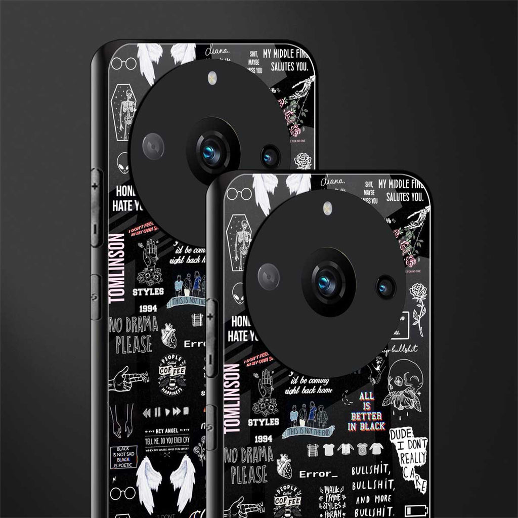 all is better in black back phone cover | glass case for realme 11 pro 5g