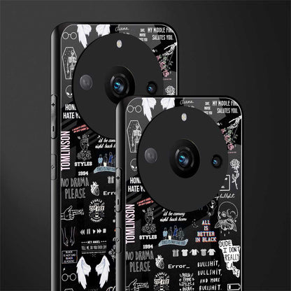 all is better in black back phone cover | glass case for realme 11 pro 5g