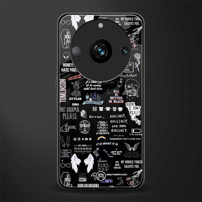 all is better in black back phone cover | glass case for realme 11 pro 5g