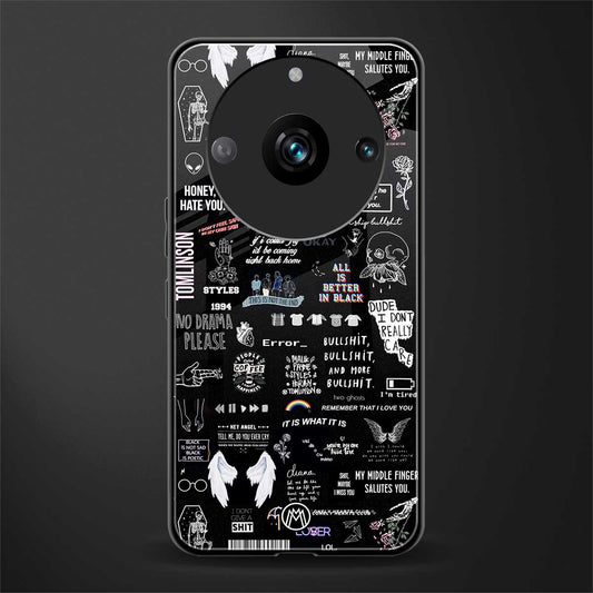 all is better in black back phone cover | glass case for realme 11 pro 5g