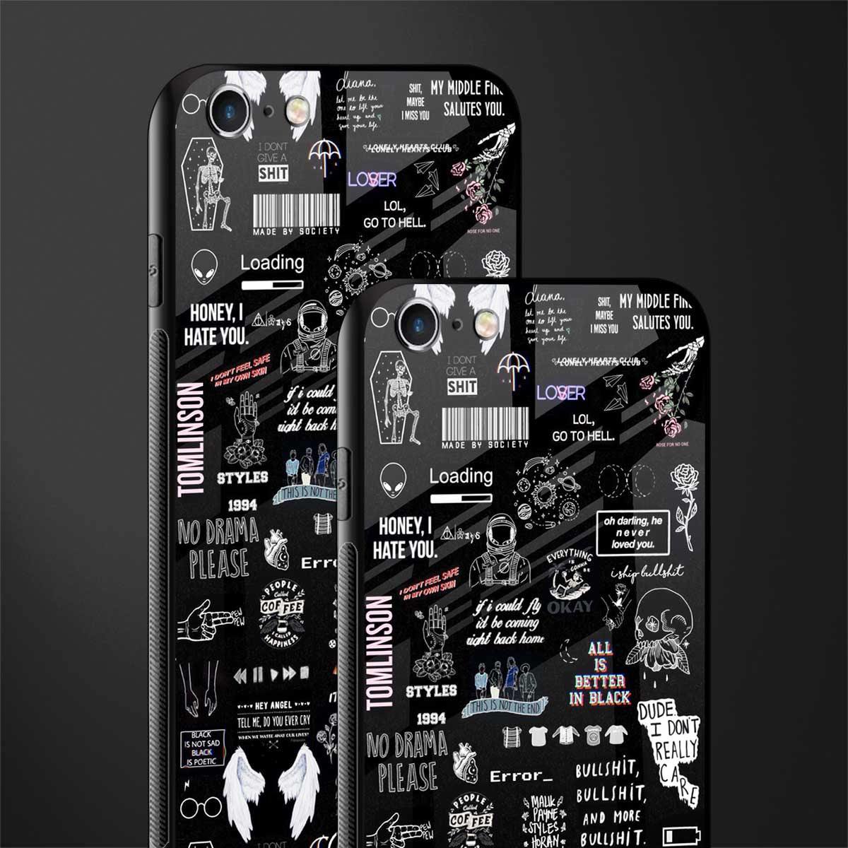 all is better in black glass case for iphone 6 plus image-2