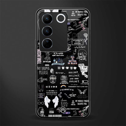 all is better in black back phone cover | glass case for vivo v27 pro 5g