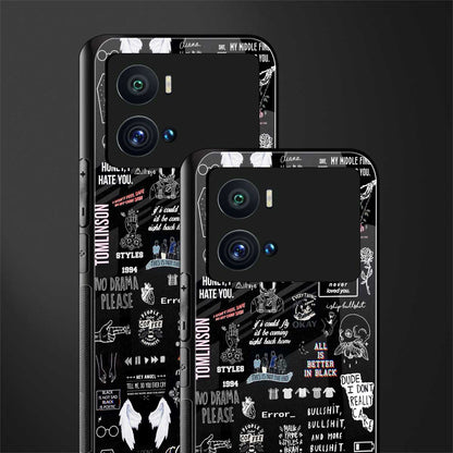 all is better in black back phone cover | glass case for iQOO 9 Pro