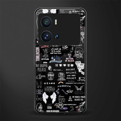 all is better in black back phone cover | glass case for iQOO 9 Pro