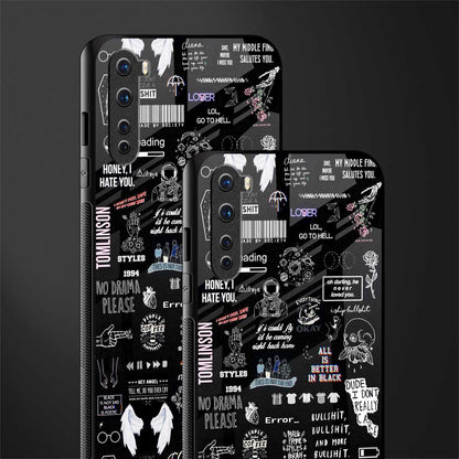 all is better in black glass case for oneplus nord ac2001 image-2