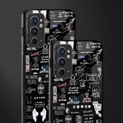 all is better in black glass case for oneplus 9rt image-2