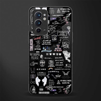 all is better in black glass case for oneplus 9rt image