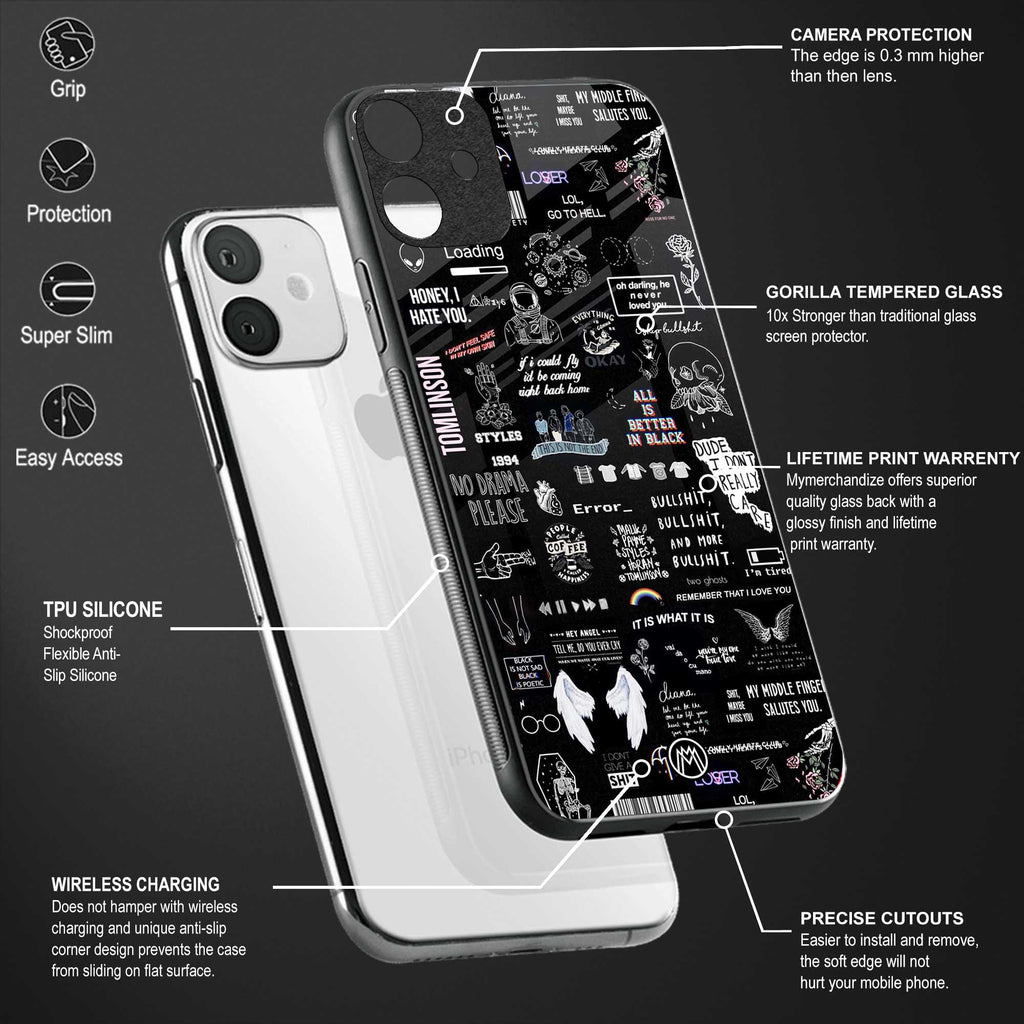 all is better in black glass case for samsung galaxy a12 image-4