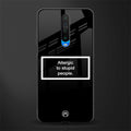 allergic to stupid people black glass case for poco x2 image