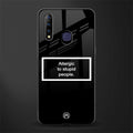 allergic to stupid people black glass case for vivo z1 pro image