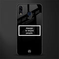 allergic to stupid people black glass case for samsung galaxy m10s image
