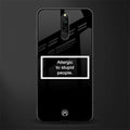 allergic to stupid people black glass case for redmi 8 image