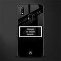 allergic to stupid people black glass case for realme 3 pro image