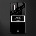 allergic to stupid people black glass case for realme x2 image