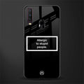 allergic to stupid people black glass case for vivo y12 image