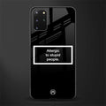 allergic to stupid people black glass case for samsung galaxy s20 plus image